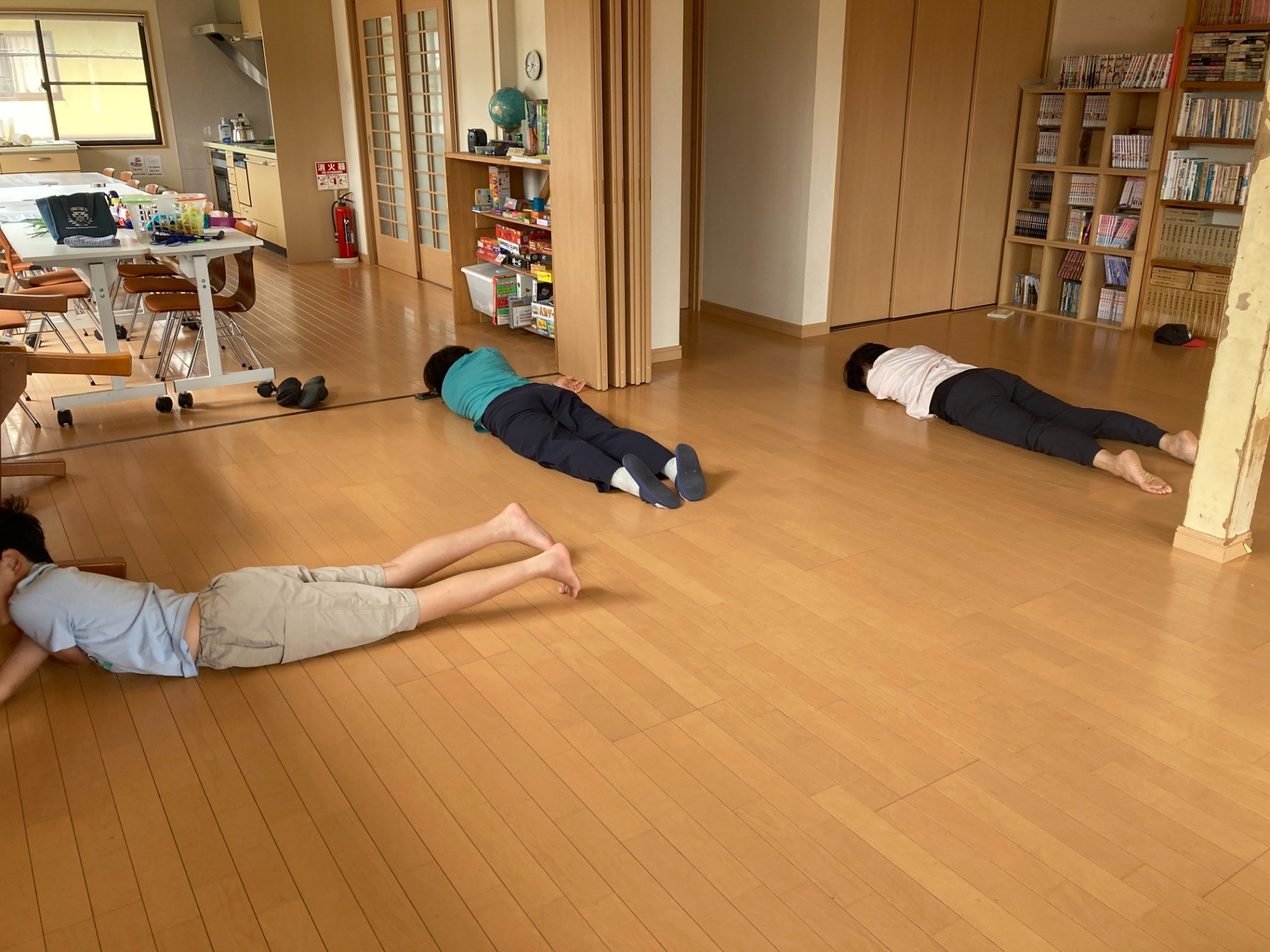 のびのび、身体を使って。