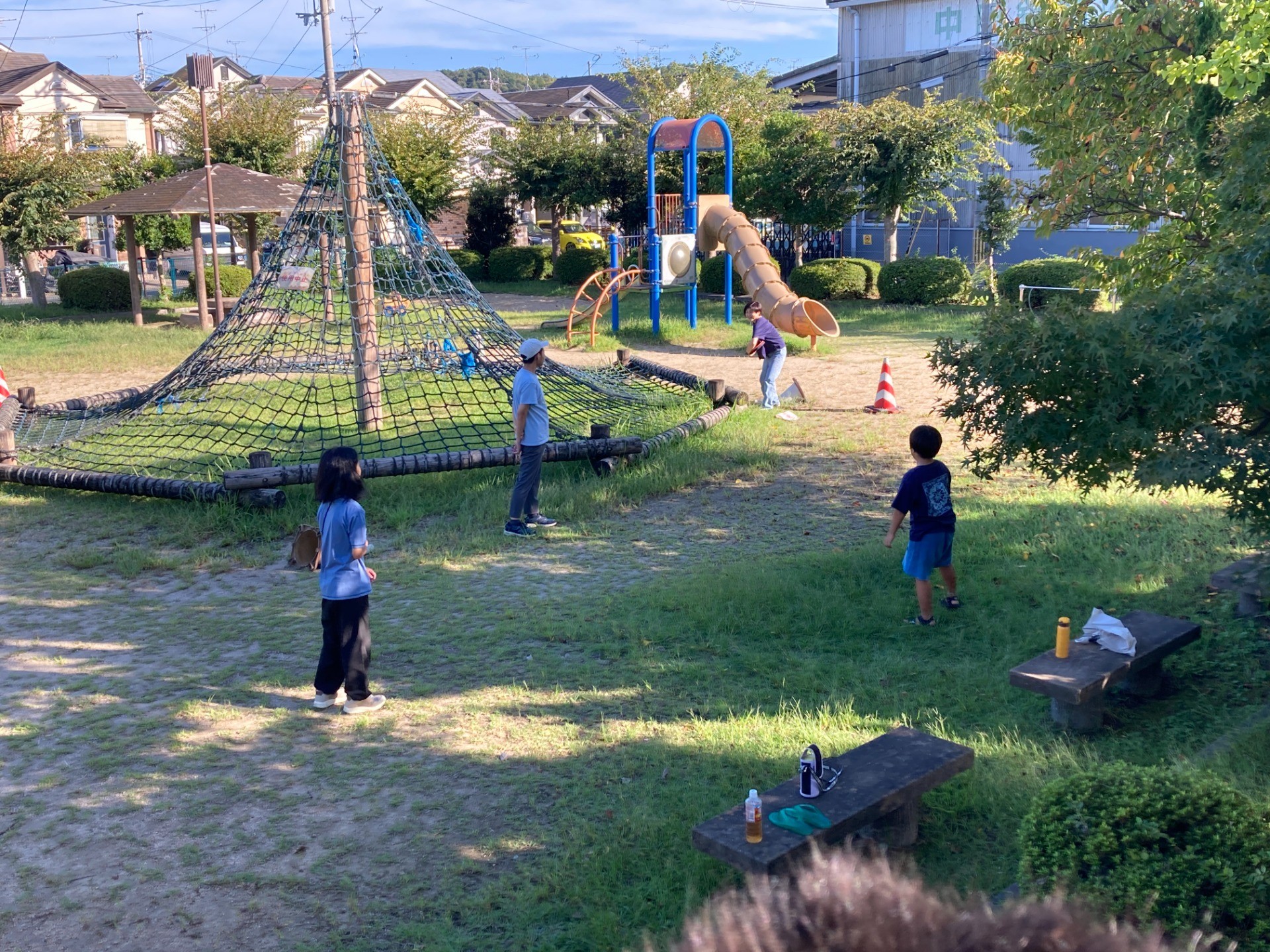 外の方が気持ちいいね