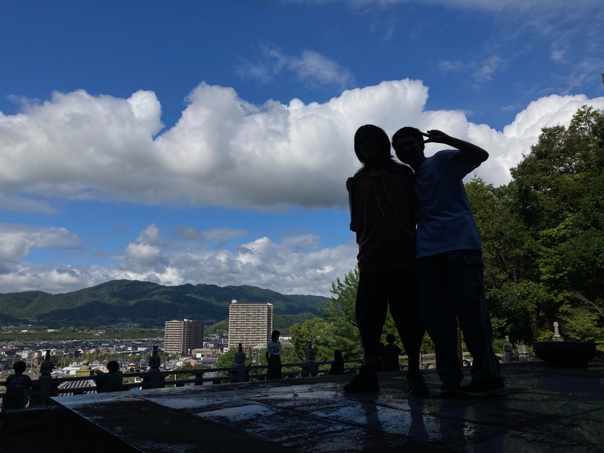 加茂を一望できるところへ